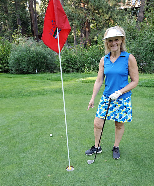 Marion Proffitt hole in one photo