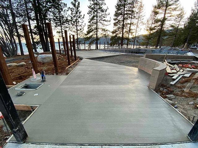 deck concrete work