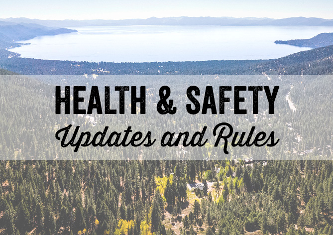 health and safety updates and rules graphic 