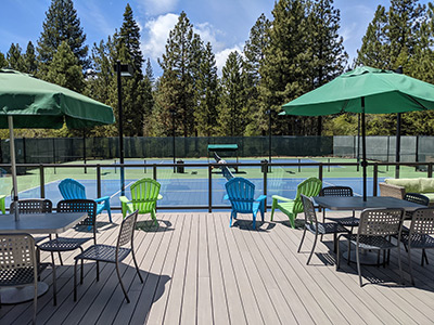 Newly Remodeled Tennis and Pickleball Center Deck