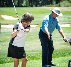 titleist club fitter with client