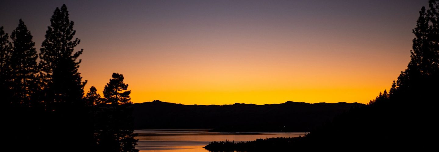 sunset at diamond peak