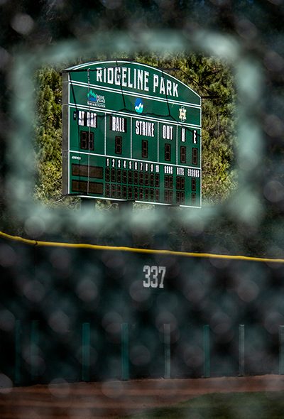 Ridgeline Park ball fields scoreboard