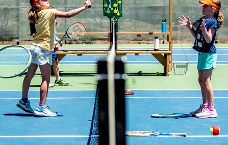 girls bump tennis drills
