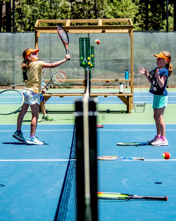 girls bump tennis drills