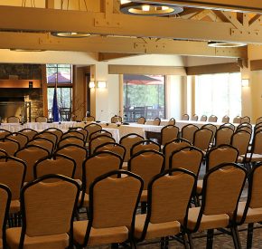 The Chateau at Incline Village set up for a presentation