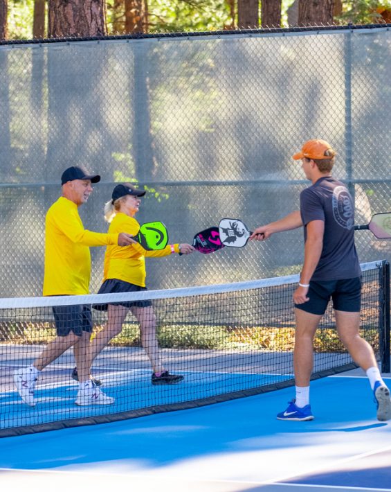 pickleball tournament players