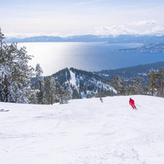 skiers on crystal ridge