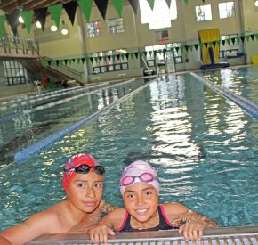 ethnic youth swim