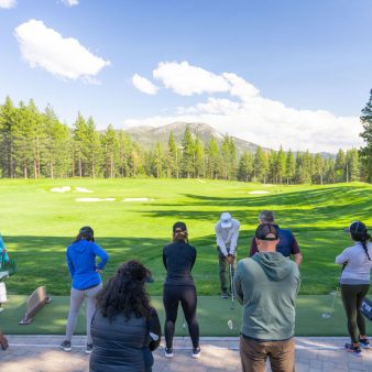 golf clinic at range