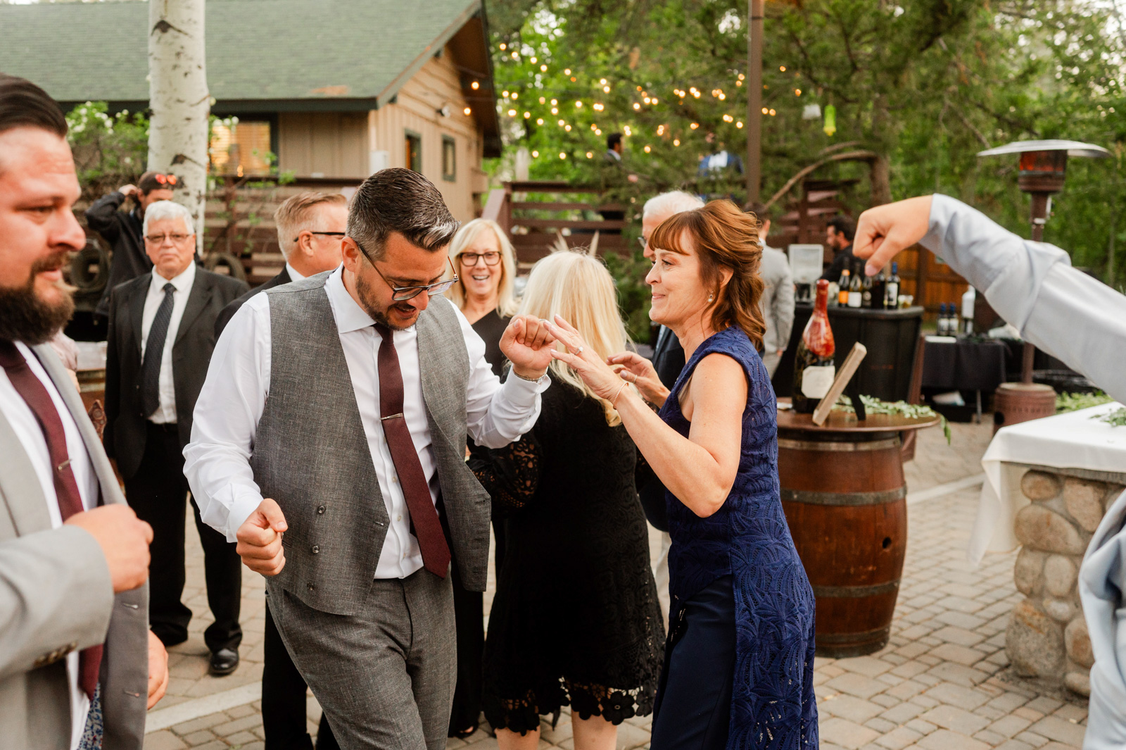 guests dancing at an Aspen Grove wedding