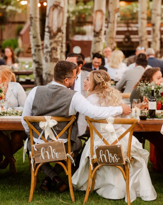 Wedding reception at Aspen Grove