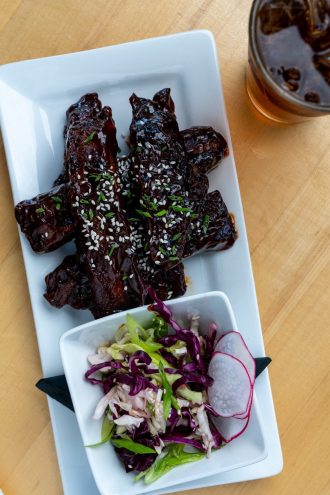 ribs dish at the grille