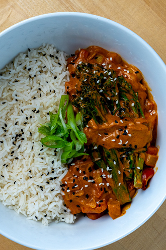 curry dish at The Chateau