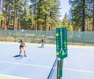 ladies playing tennis