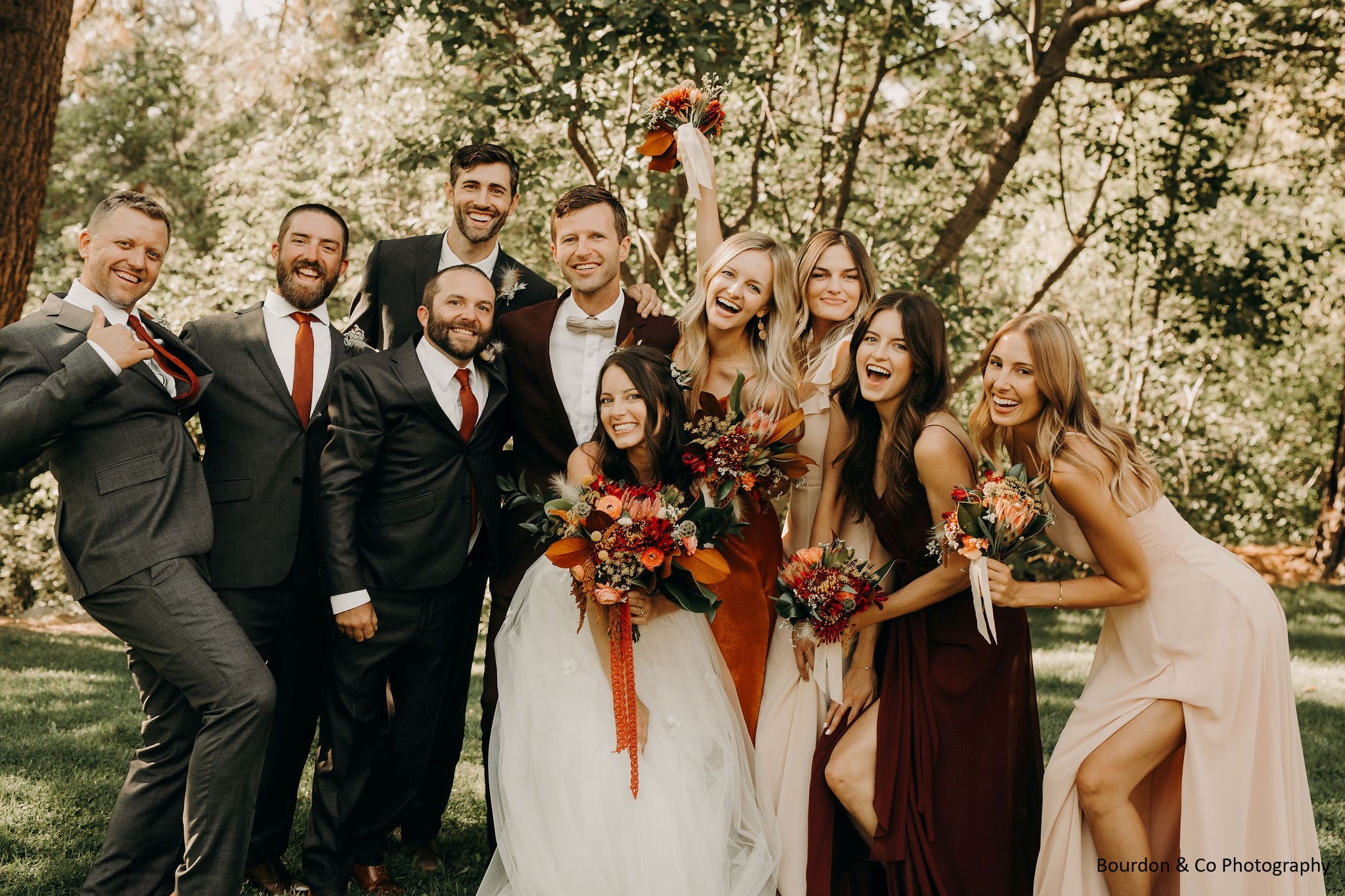 aspen grove wedding party