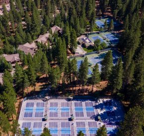 drone tennis and pickleball center