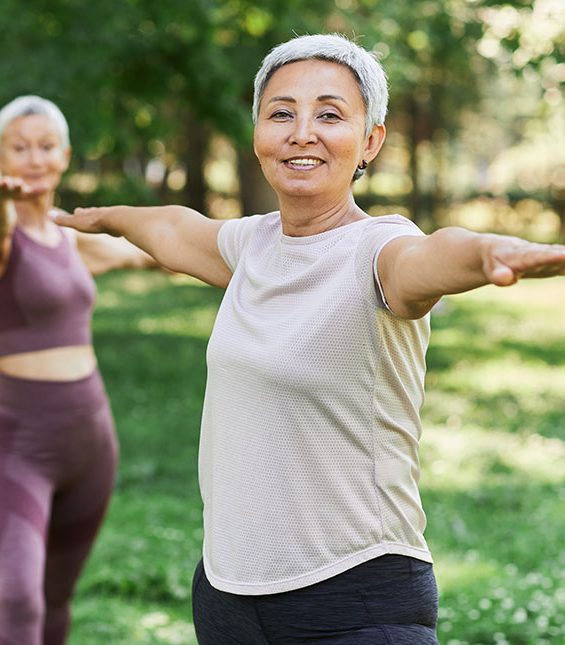 Outdoor yoga