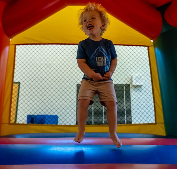 boy bounce house