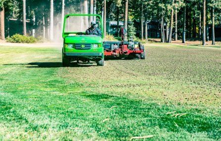 golf maintenance machine aerating