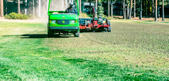 golf maintenance machine aerating