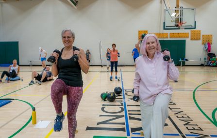 Winter Sports Conditioning class in Rec Center gym