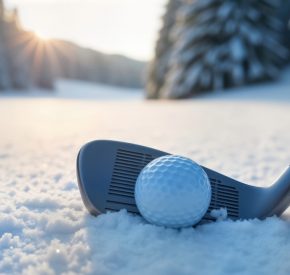 golf ball snowy