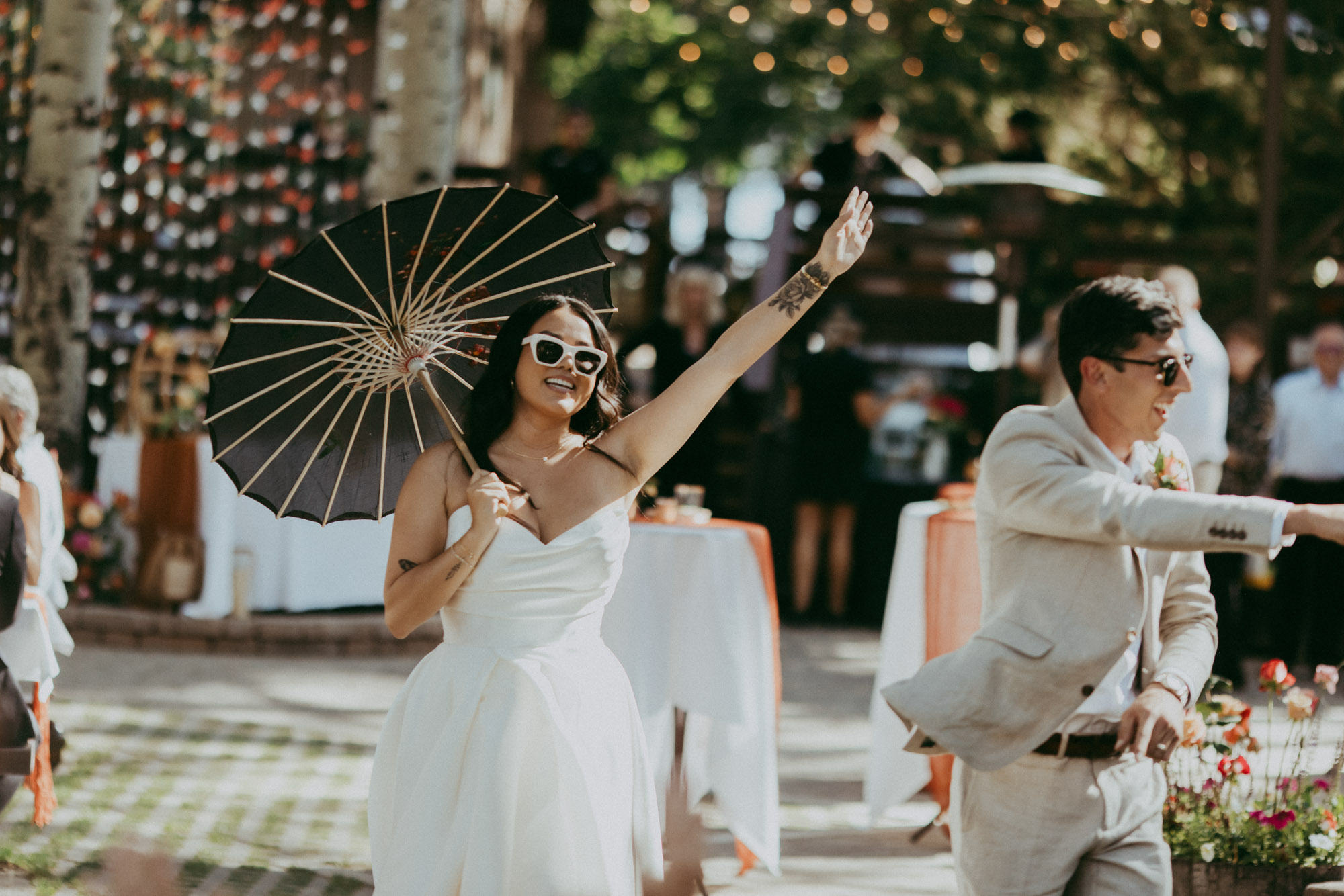 Aspen Grove reception couple entrance