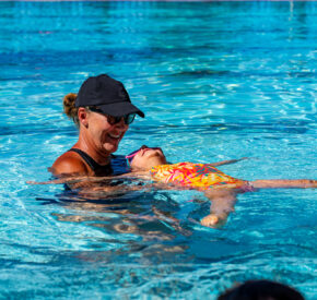swim lesson at burnt cedar pool