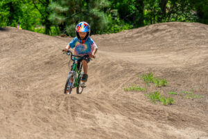 boy on bike at Incline Bike Park