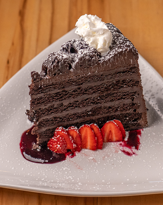 6 Layer Chocolate Decadence Cake at The Grille