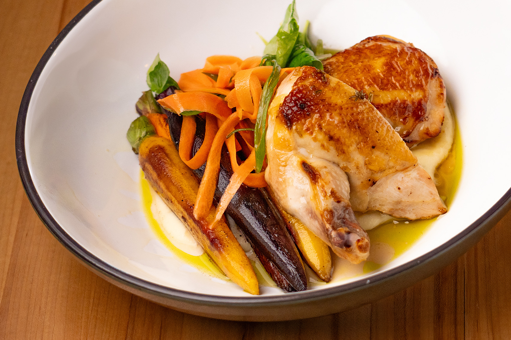 Mary’s Organic Roast Chicken at The Grille