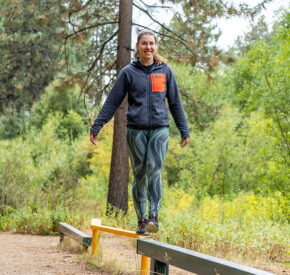 Lila Lapanja on the Fitness Trail