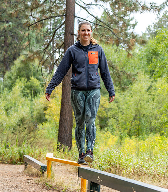 Lila Lapanja on the Fitness Trail