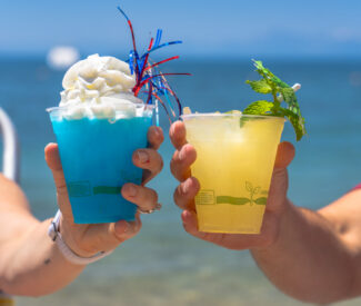 cocktails on the beach