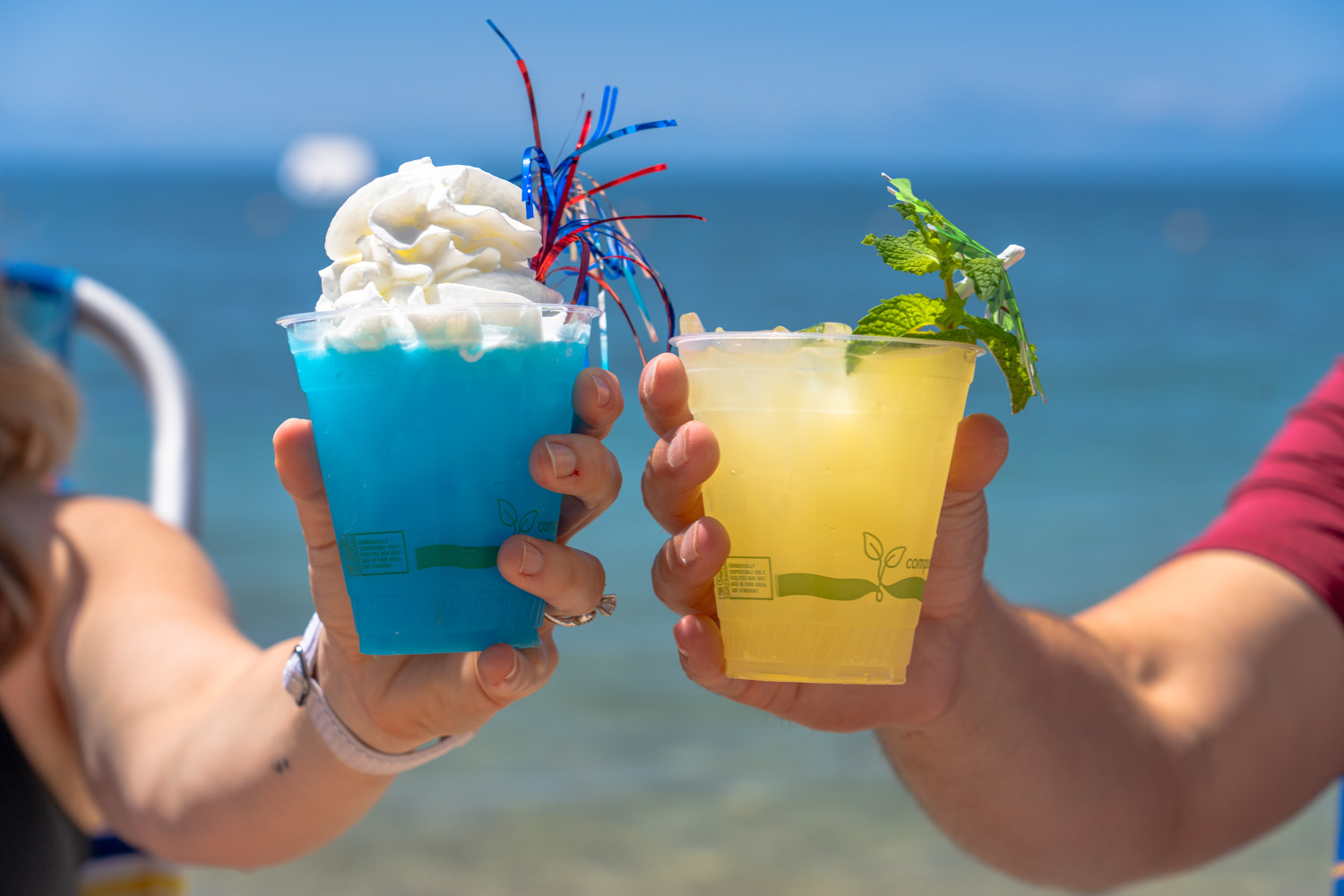 cocktails on the beach