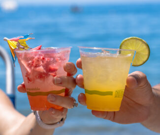cocktails on the beach