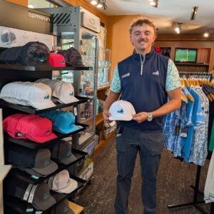 golf shop merchandise staff dads and grads pick byrant with a white hat