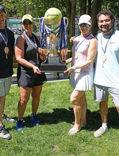 Winners of the 2025 Incline Open Tennis Tournament