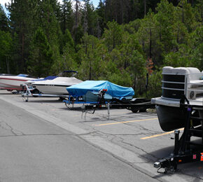 boat parking on ski way