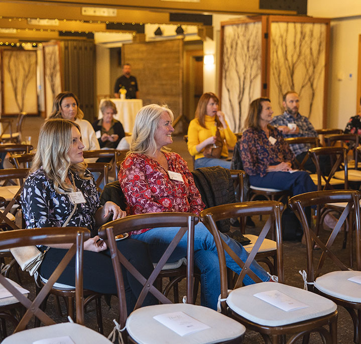 Meeting attendees at The Chateau