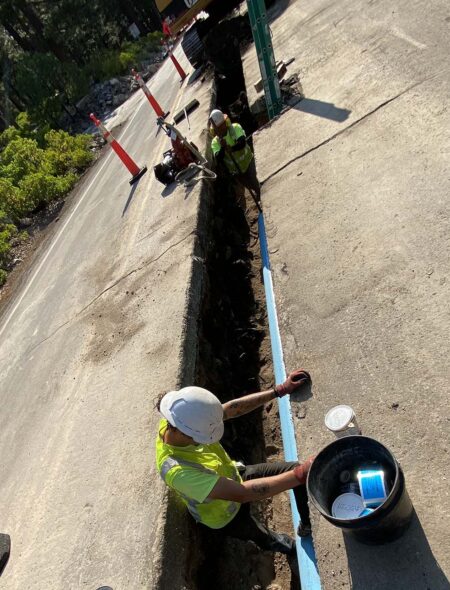 IVGID Public Works - Pipeline Crew trenching