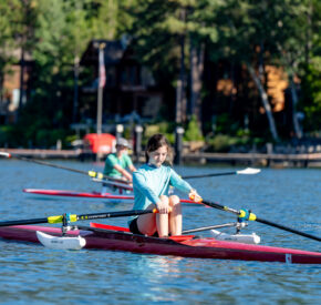 youth rowing camp girl
