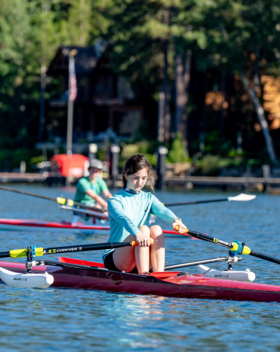 youth rowing camp girl