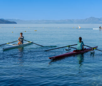 youth rowing camp participants