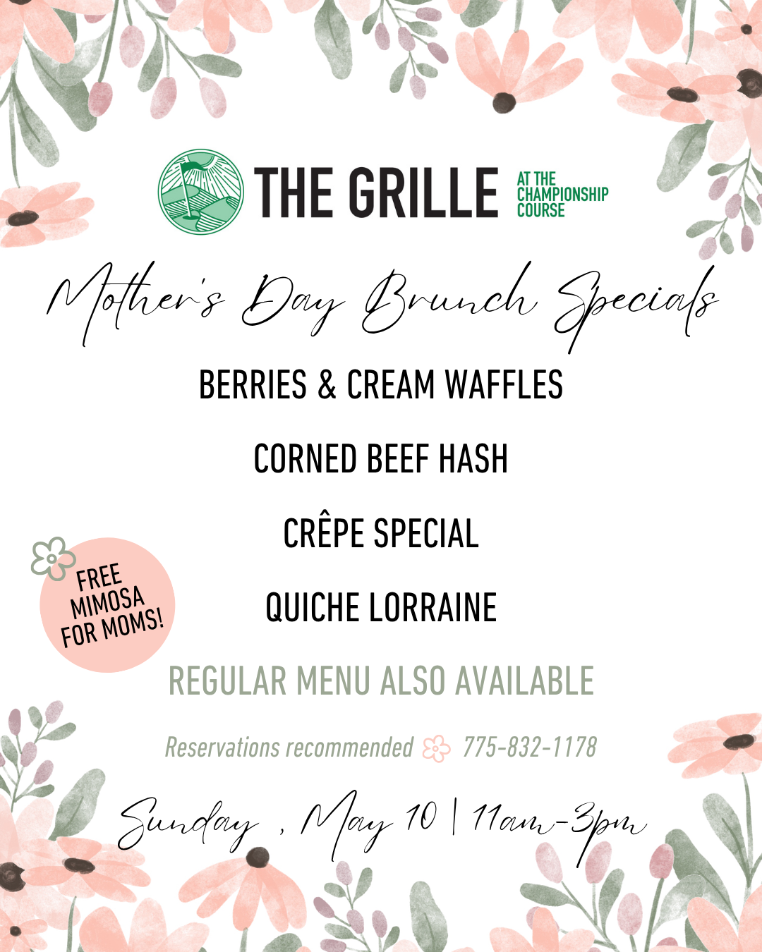 mother day brunch specials