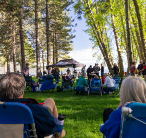 music at ski beach event
