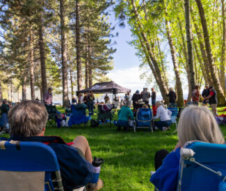 music at ski beach event