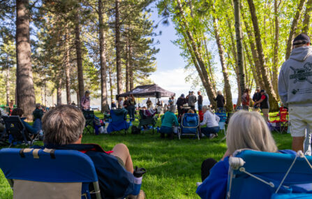 music at ski beach event