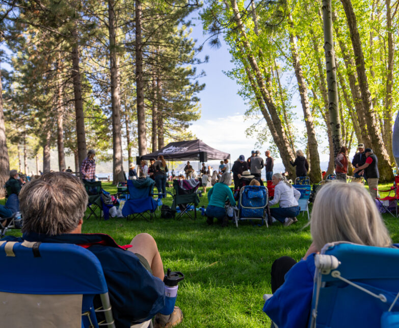 music at ski beach event